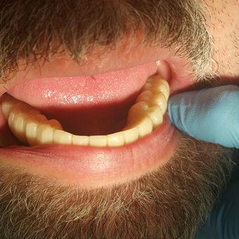 55-64 year old man treated with All-on-4 Dental Implants after 2376584