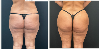 35-44 year old woman treated with Brazilian Butt Lift - Full Waist Vaser Liposuction and Buttock Fat Transfer