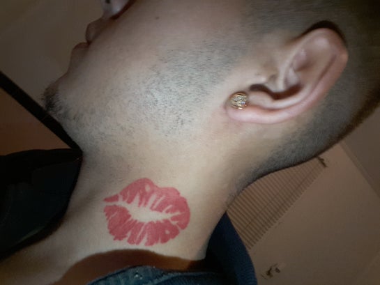 lip tattoo on side of neckTikTok Search