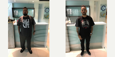 35-44 year old man treated with Gastric Balloon - Results after 5 months of gastric ballon