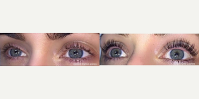 Woman treated with Yumi Lash Lift - Woman treated with YumiLash Lift
