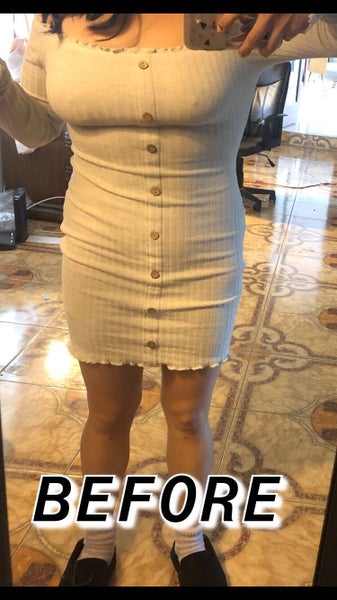 slim fit dress slacks Lucianne Off The Shoulder Mini Dress White