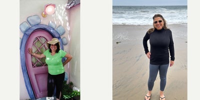 55-64 year old woman treated with Ozempic for Weight Loss, Emsculpt - Lost 40 lbs with weekly Semaglutide with B lipo injections, Bio Identical Hormone Replacement Therapy and 8 sessions of Emsculpt Neo