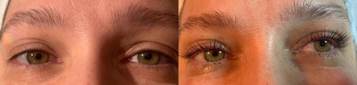 Woman treated with Lash Lift - Woman treated with Lash Lift