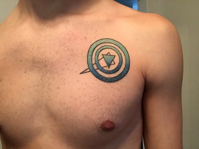 arc reactor chest tattoo