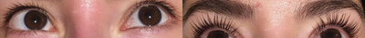 Woman treated with Lash Lift - Woman treated with Lash Lift