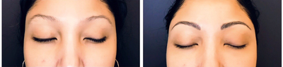 Microblading before and after photo