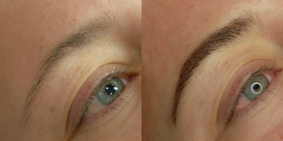 Microblading before and after photo