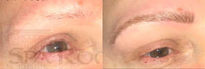 Microblading before and after photo