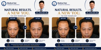 Hair Transplant before and after photo