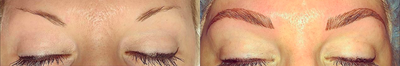 Microblading before and after photo
