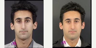 Rhinoplasty before and after photo