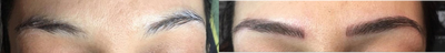 Microblading before and after photo