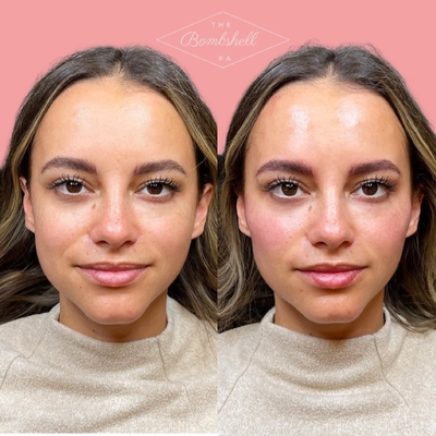 Microblading before and after photo