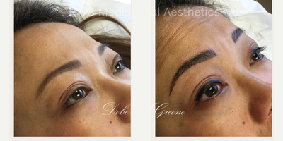 Permanent Makeup before and after photo