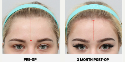 Forehead Reduction before and after photo