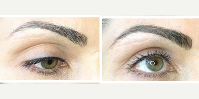 Microblading before and after photo