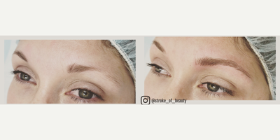 Microblading before and after photo
