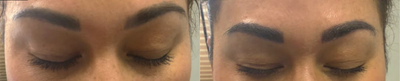 Microblading before and after photo