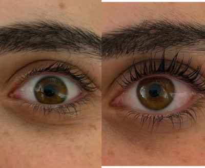 Woman treated with Lash Lift - Woman treated with Lash Lift