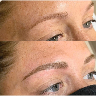 25-34 year old woman treated with Permanent Makeup - Microblading results at The Skin Center Pittsburgh!