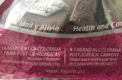 Fajate Colombia Brand/Post-surgical Garment/ Fajas Post - Quirurgicas/Full  body